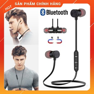 🔥Free Ship🔥Bluetooth Tai Nghe Không Dây Thể Thao Stereo Nam Châm Tai Nghe Nhét Tai Có MIC