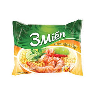 Mì Tôm 3 Miền Chua Cay 65g com bo 5 gói