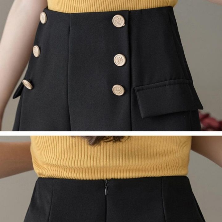 Quần short nữ - Quần short lưng cao phối nút phong cách Hàn Quốc- Tomchuakids