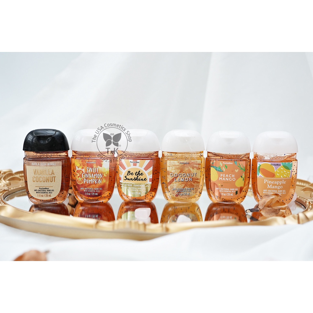 Rửa tay khô làm sạch vi khuẩn, dưỡng ẩm da tay BATH & BODY WORKS 29ml - mùi ngẫu nhiên