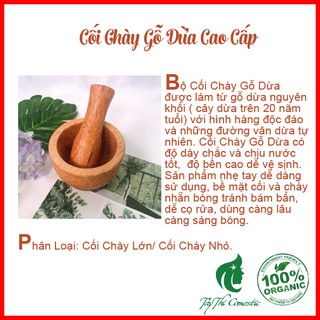 Cối Chày Gỗ Dừa Cao Cấp