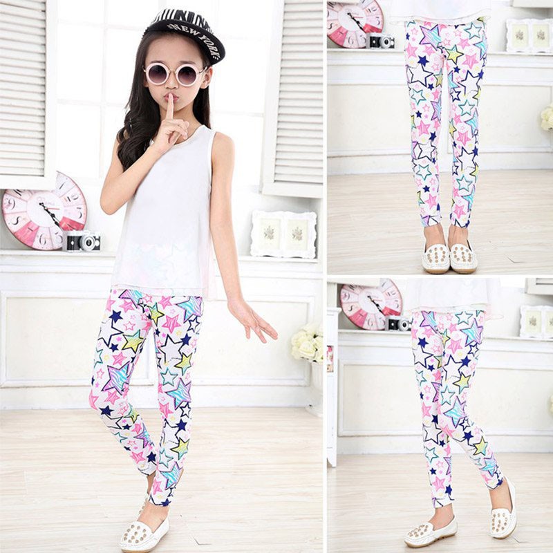 Quần legging hoa xinh xắn cho bé gái