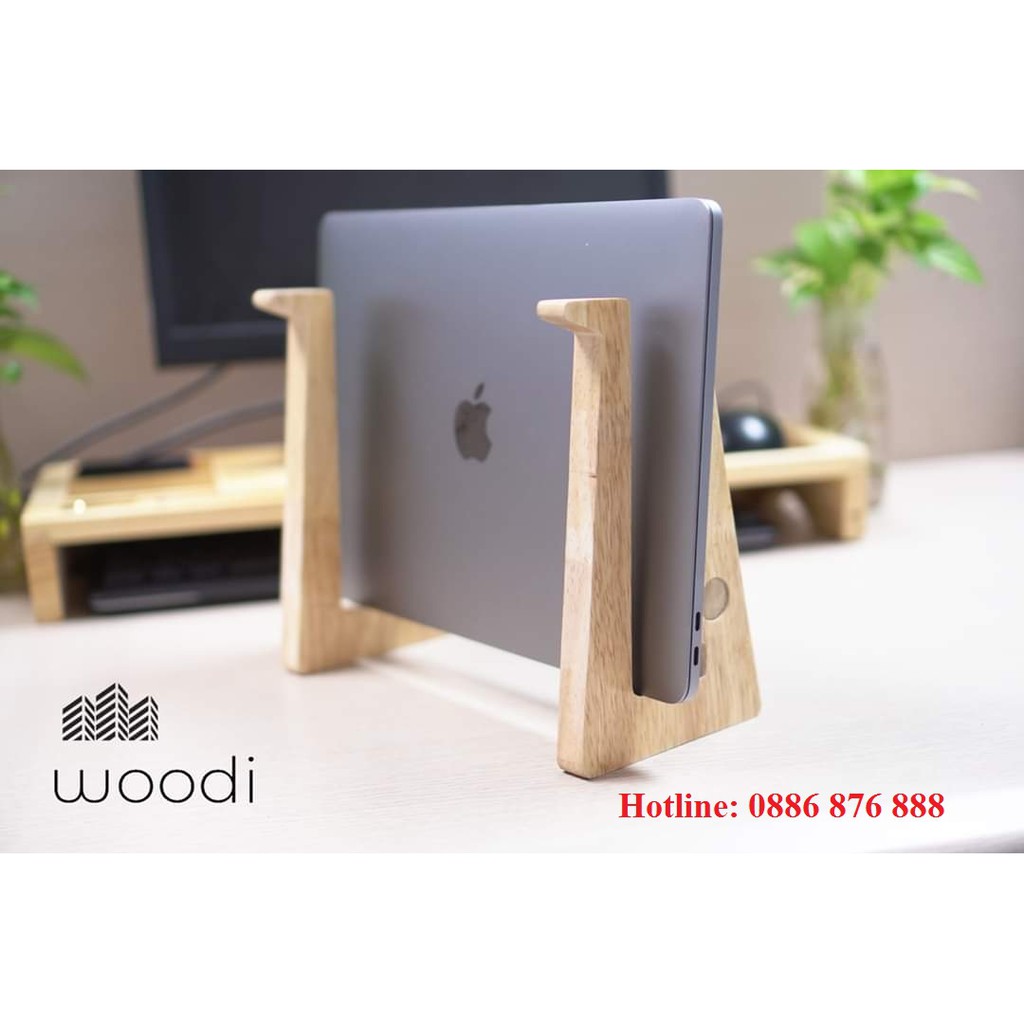 ❤️Giá kê macbook, Kệ laptop bằng gỗ cao su NGON - BỔ - RẺ (Loại 1 tầng)