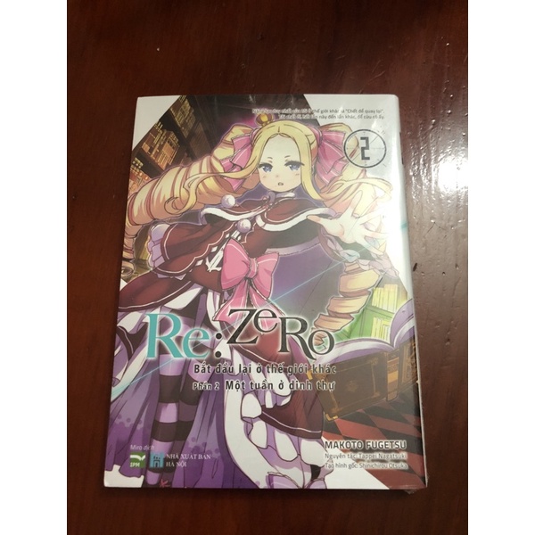 manga re:zero tập 3 nguyên seal (kèm thẻ)
