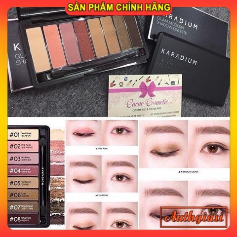 [CHÍNH HÃNG] Bảng phấn mắt Karadium Glam Modern Shadow Palette 8 màu | BigBuy360 - bigbuy360.vn