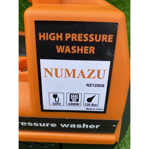 Máy rửa xe Numazu chỉnh áp 2400w dây 15m tặng bình bọt ống nói inox