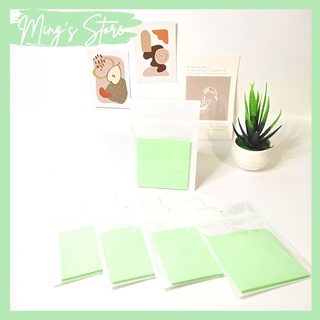 Tập giấy note giấy ghi chú màu xanh lá pastel xinh xắn tiện lợi