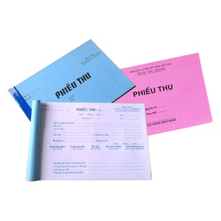 PHIẾU THU 2 LIÊN 13X19 25 BỘ