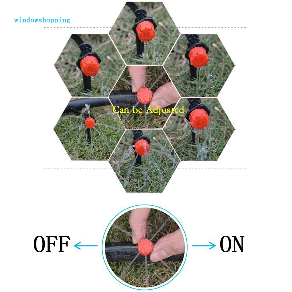 100 Đầu phun nước tưới nhỏ giọt có thể điều chỉnh dành cho sân vườn