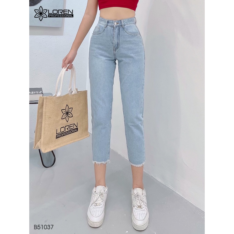 Quần jean baggy LOREN tua B51037