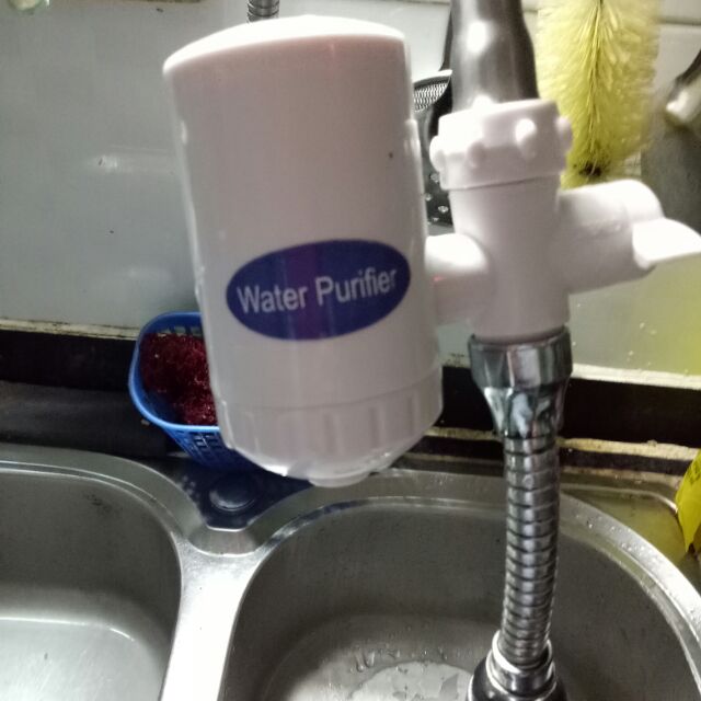 - vòi lọc nước tự động ngay tại vòi Water Purifier bao gồm: 1 bộ lọc, 3 loại đầu nối bộ lọc khác nhau sử than hoạt tính.