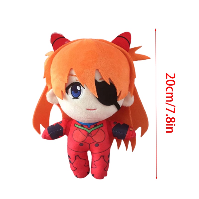 20cm/7.8in Neon Genesis Evangelion Asuka Langley Soryu Plush Toy  Ayanami Fumo Stuffed Doll Gift Kid Xmas