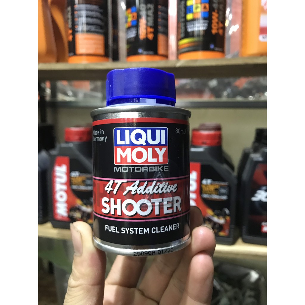 Vệ sinh buồng đốt, kim phun Liqui Moly 4T Additive Shooter 80ml - Nhập khẩu Đức