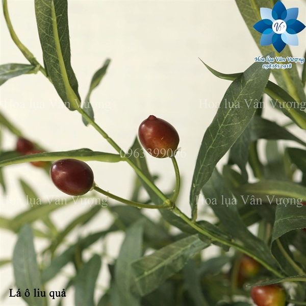 Cây Giả 🌺 Cành Ô Liu Có Quả, Cây Ô Liu 10 Nhánh