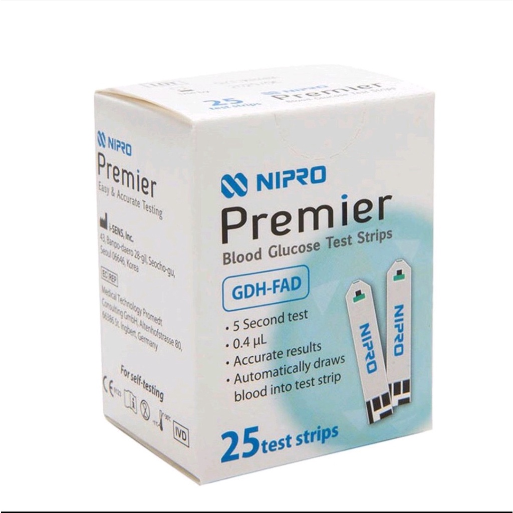 Kho HCM Que Thử Đường Huyết NIPRO PREMIER Blood Glucose Test Strips
