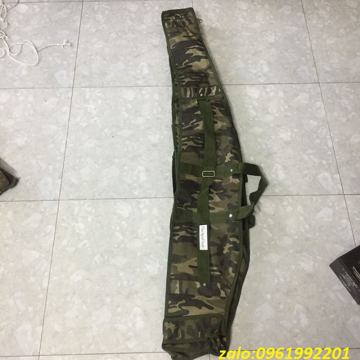 Bao Đựng Cần Câu 2 Ngăn màu camo Chất Lượng Dài 80cm đến 1m6-túi đựng cần câu 2 ngăn-bao đựng cần câu