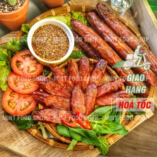  Lạp SƯờn Gác Bếp  Lạp Xưởng Hun Khói Tây Bắc- Phung Trang  - Túi HCK 500Gram 