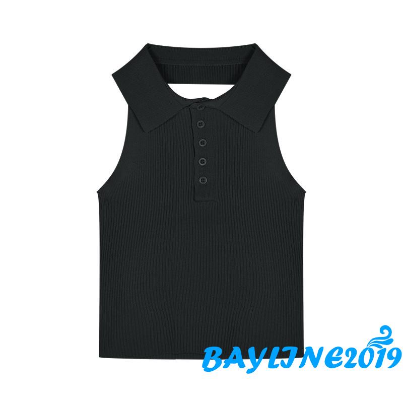 BAY-Áo croptop sát nách hở lưng ôm dáng màu trơn cổ yếm màu trắng/đen/xanh lá/tím/xanh lá bạc hà cho nữ