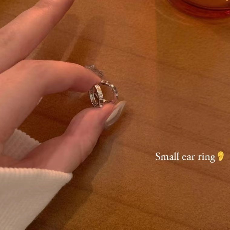 Khuyên Tai Đính Đá Zircon Phong Cách Hợp Thời Trang Cho Nữ