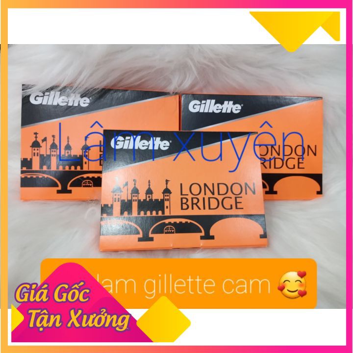 Dao lam Gillette cam london bridge hộp 100 lưỡi cạo mặt tóc nam nữ barber ( Mẫu Mới Dạng Vỉ ) 💝💝FREESHIP💝💝 chuyên dụng😍😘