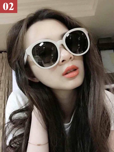 Kính râm trắng Mắt tròn thời trang ulzzang | BigBuy360 - bigbuy360.vn