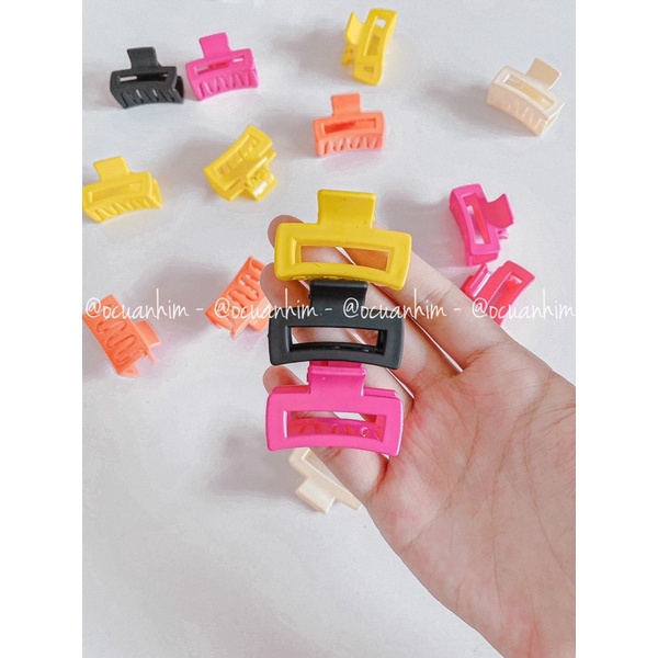Kẹp tóc càng cua chữ nhật xinh xắn cho bé