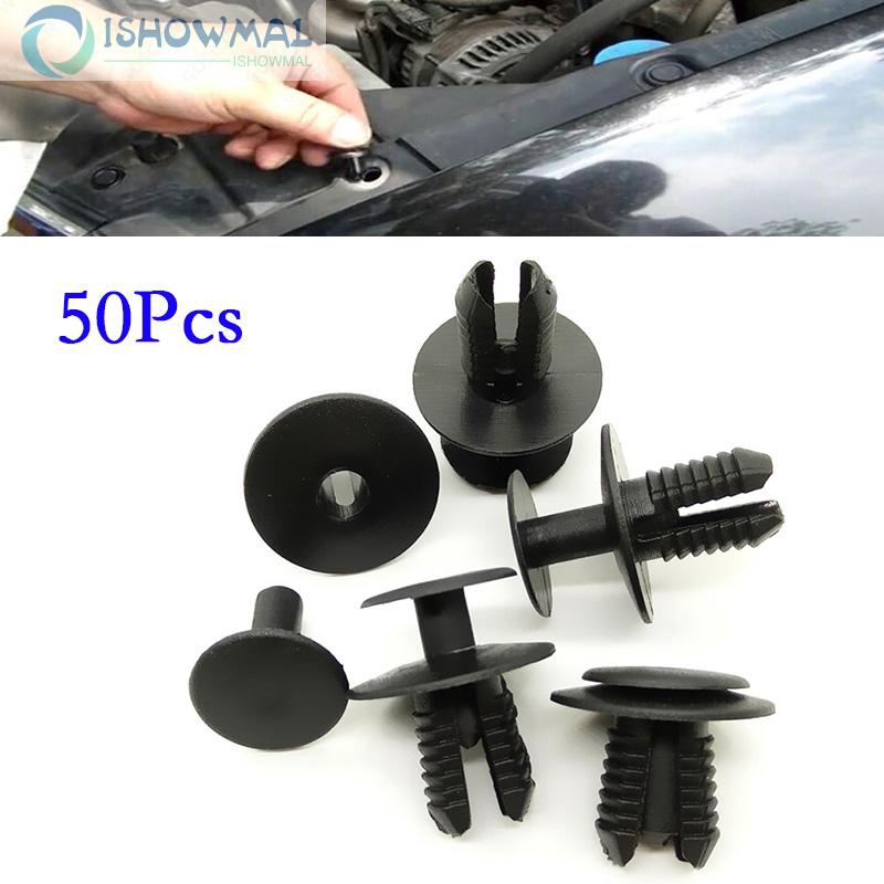 Set 50 Đinh Tán Nhựa 9mm Cho Xe Mercedes Benz Bmw