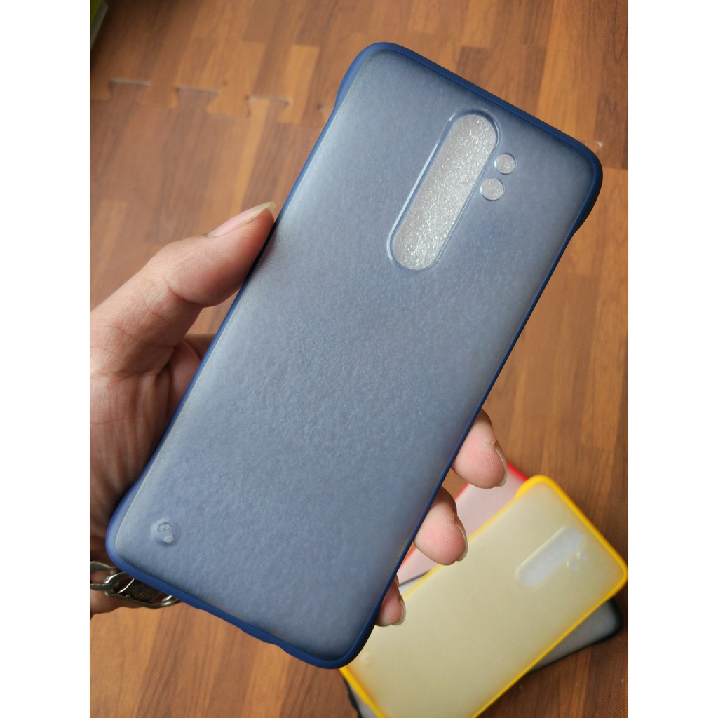 Ốp lưng viền Xiaomi note 8 / note 8 Pro mặt lưng nhám mờ cao cấp