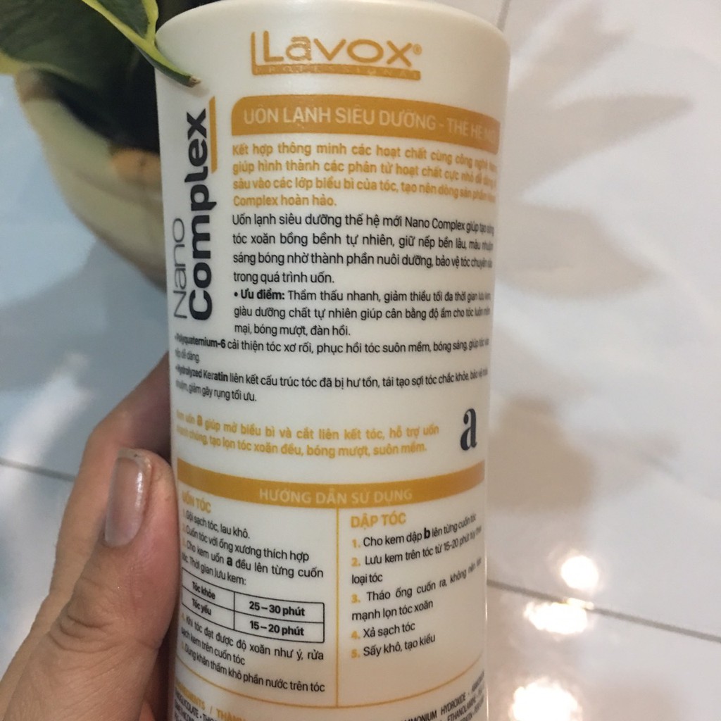 CẶP THUỐC UỐN VẠN NĂNG LAVOX 500ml x 2 ( MẪU MỚI ) DÙNG UỐN LẠNH