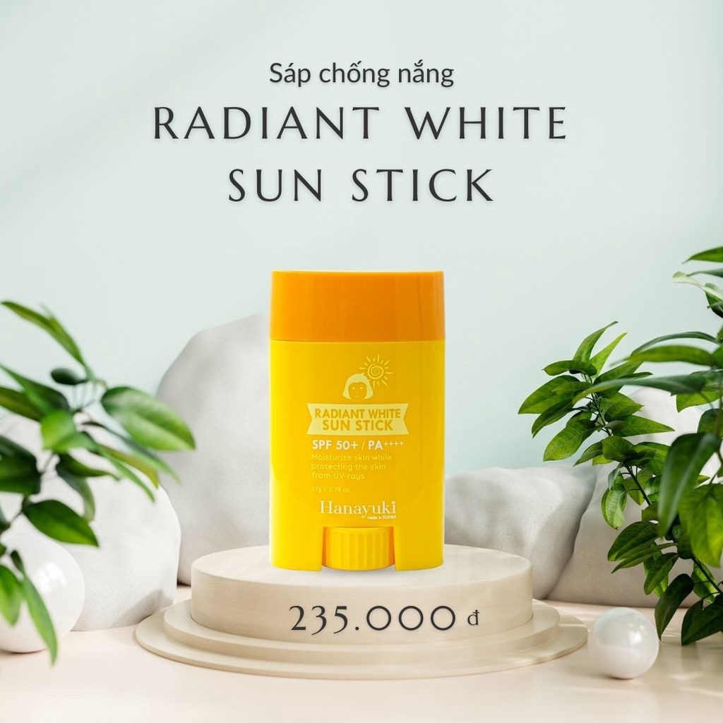 THỎI LĂN CHỐNG NẮNG/ SÁP CHỐNG NẮNG – Radiant White Sun Stick (SẢN PHẨM CHÍNH HÃNG HANAYUKI)