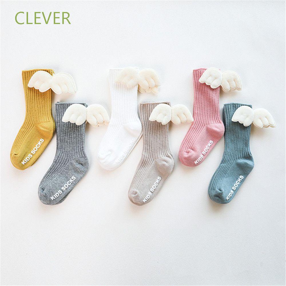 Vớ cotton cổ cao mềm mại thoáng khí nhiều màu sắc thời trang hè thu cho bé gái