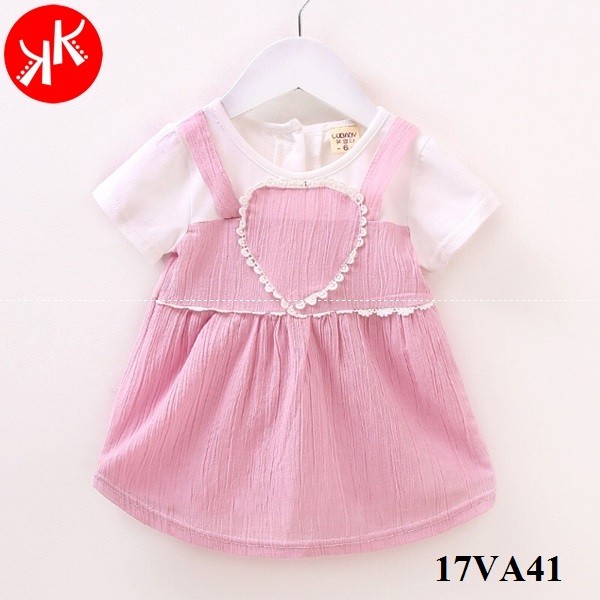 Váy Lubaby phong cách Hàn Quốc - Váy giả yếm xòe xinh cho bé