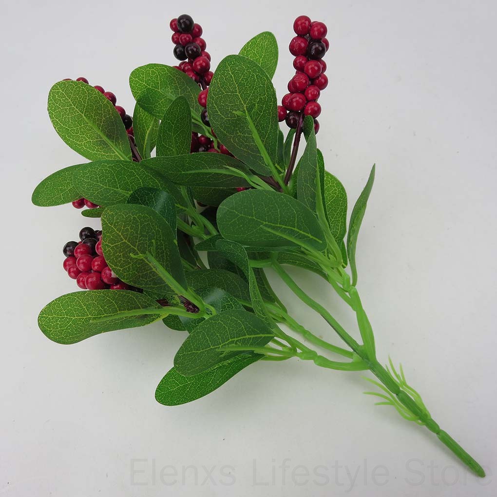 cúc họa mi giả cụm lớn cành bông Bó bông hoa giả nhiều màu sắc dùng trang trí các bữa tiệc Nhánh cây hạt cà phê giả bằng nhựa dùng trang trí nhà cửa/ văn phòng