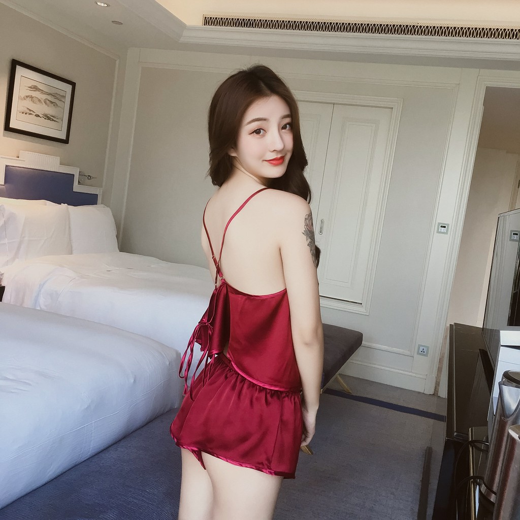 Bộ Ngủ Lụa Cực Kute Sexy (hình tự shop chụp) | BigBuy360 - bigbuy360.vn