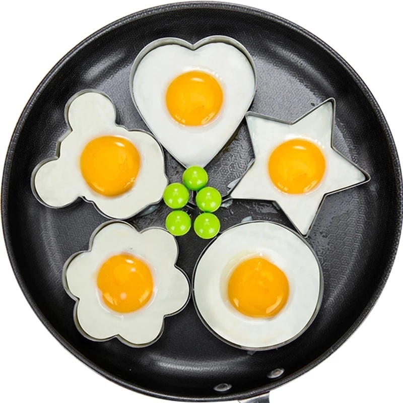 1/4 Khuôn Chiên Trứng Bằng Thép Không Gỉ