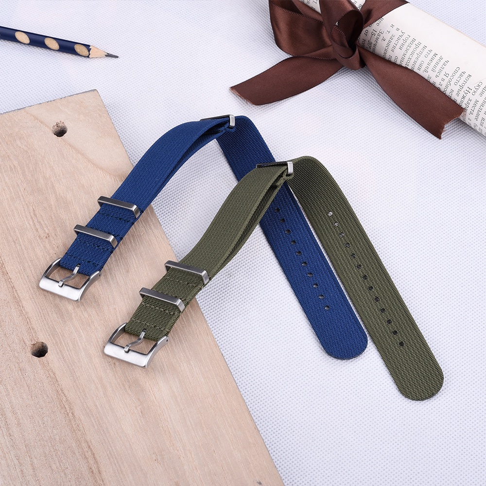 Dây Đeo Đồng Hồ Bằng Nylon Bện 20mm 22mm Có Thể Tháo Rời Thời Trang Unisex