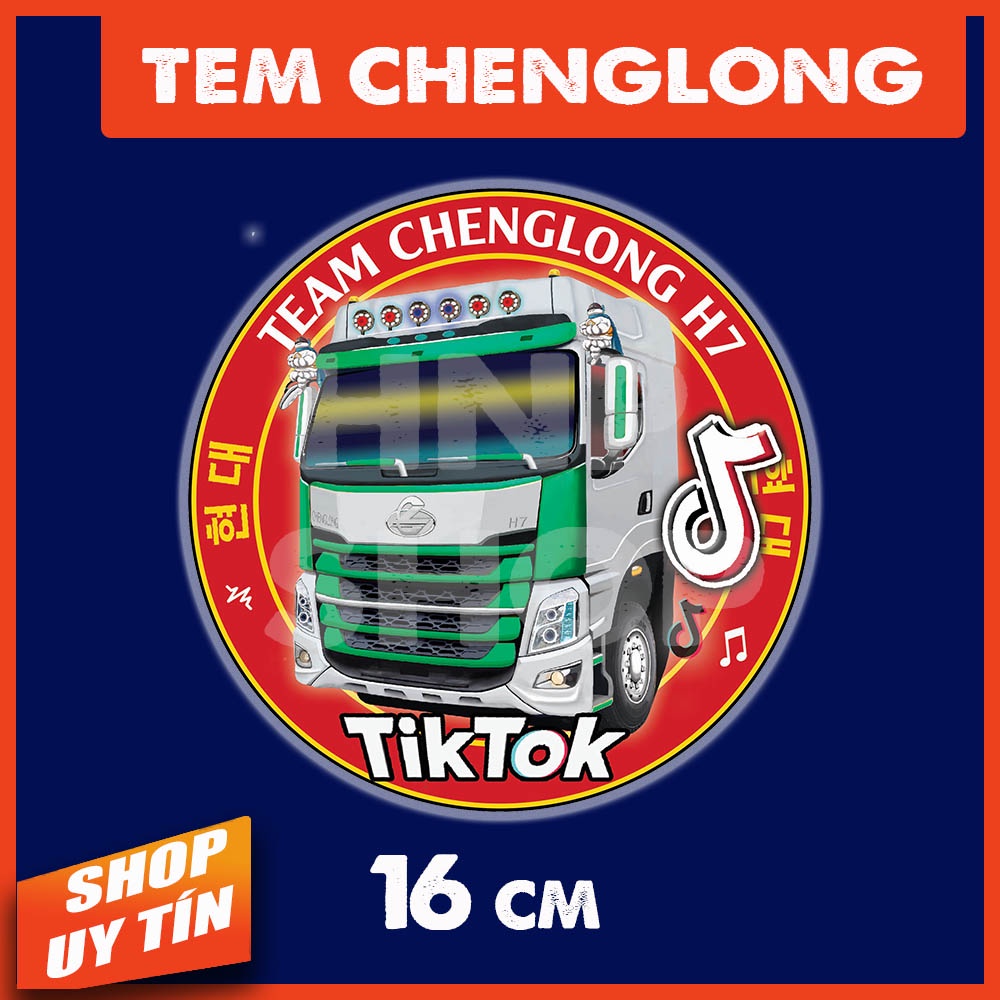 Logo huy hiệu tem xe tải Chenglong Hải Âu H7 [phản quang, chống nước, kèm quà tặng 10k]