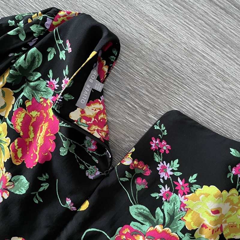 Đầm hoa olive bonas xuất xịn bigsize