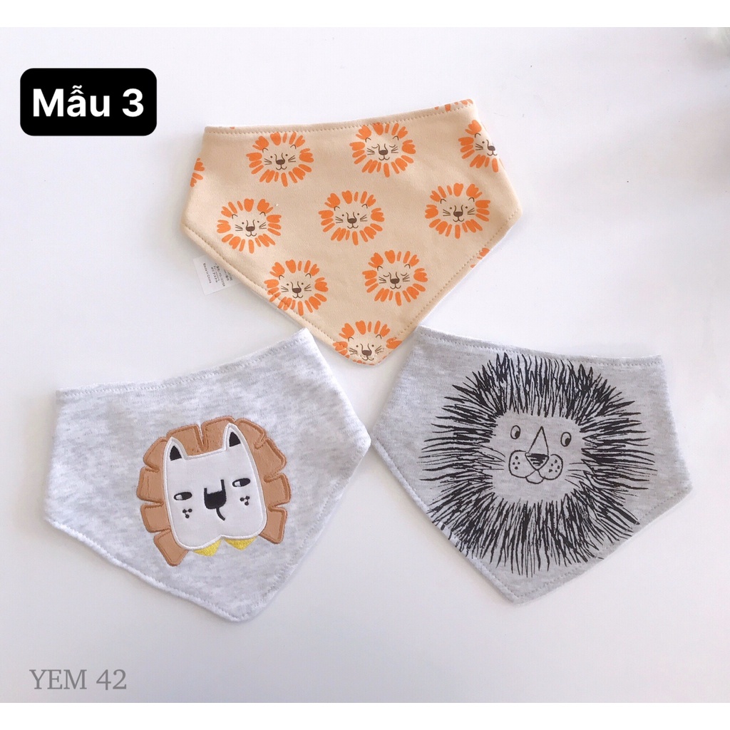 YEM 42 : Set 3 yếm hình con vẩt cho bé