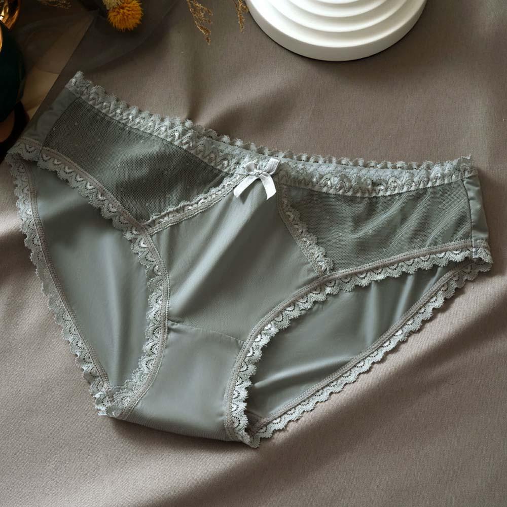 SOMEDAYZL Quần Lót Cotton Lụa Lạnh Không Đường May Lưng Vừa Quyến Rũ Cho Nữ