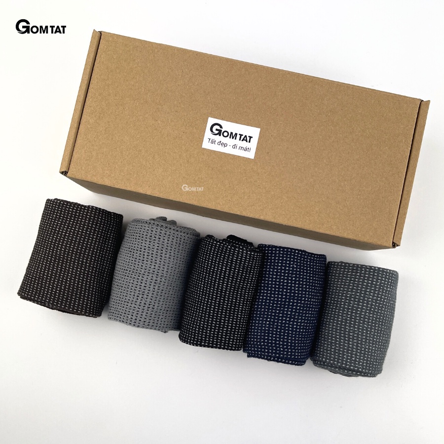 Vớ nam công sở cổ cao chất liệu sợi cotton cao cấp, tất đi giày tây nam êm chân, hút ẩm thoáng khí - TATGIAYTAY01-1DOI