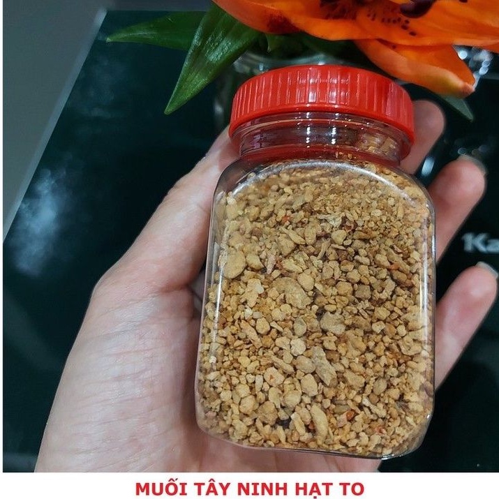 Muối Tôm Tây Ninh Hạt To Ớt Cay Ngon Ăn Bánh Tráng, Trái Cây, Hoa Quả Hũ 100gr