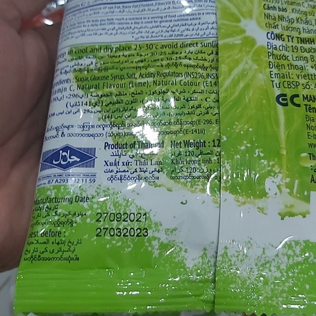 Kẹo Chanh Muối 120gr Thái Lan - Date T3/2023