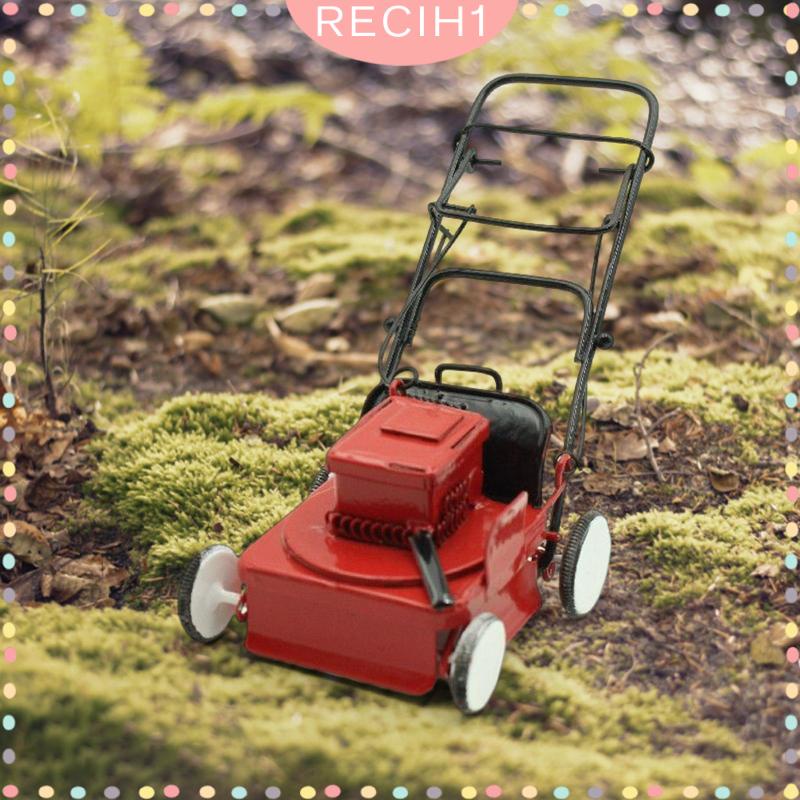 Máy Cắt Cỏ Mini Màu Đỏ Dùng Làm Phụ Kiện Chụp Ảnh Cho Nhà Búp Bê