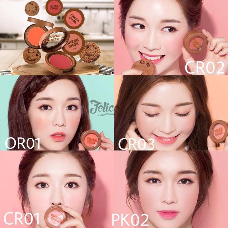 Má hồng kem A'Pieu Creamy Cheek Chok Blusher Màu CR02 Rose Financier