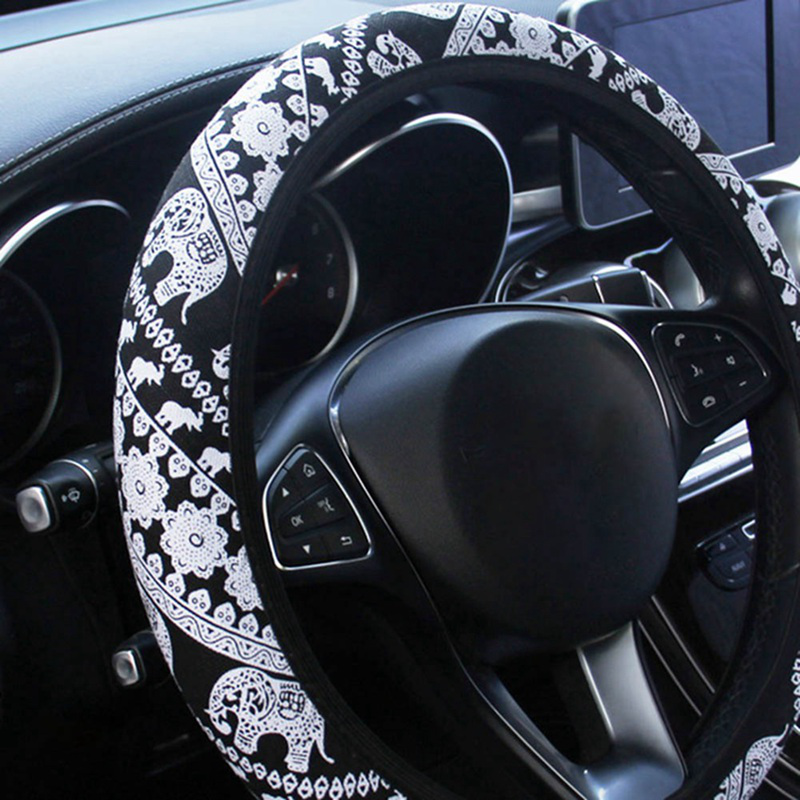 Bọc vô lăng xe hơi thiết kế độc đáo bằng vải lanh co giãn tốt