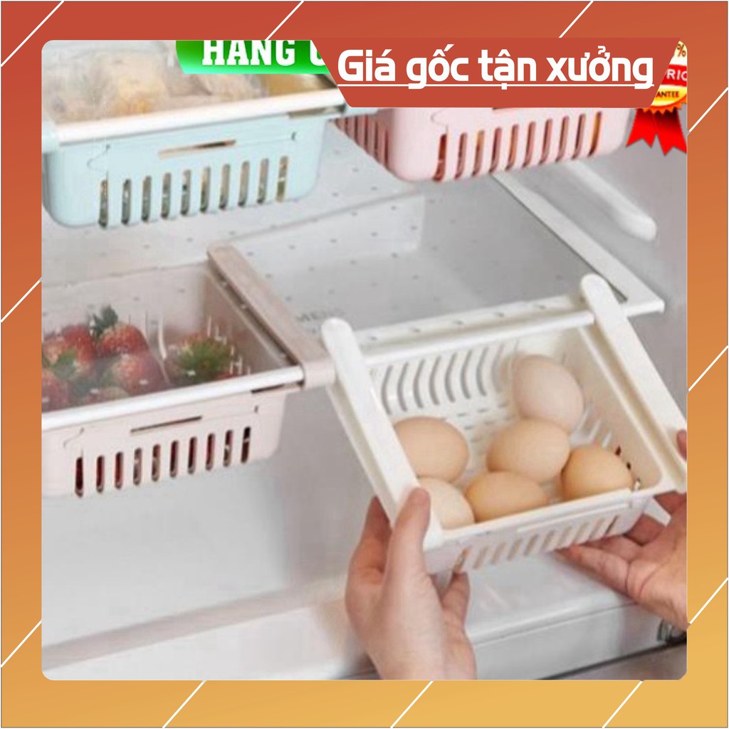 [ Hàng Loại 1 ]  Khay ngăn kéo tủ lạnh thông minh để đồ thức ăn thực phẩm kệ nhựa đa năng
