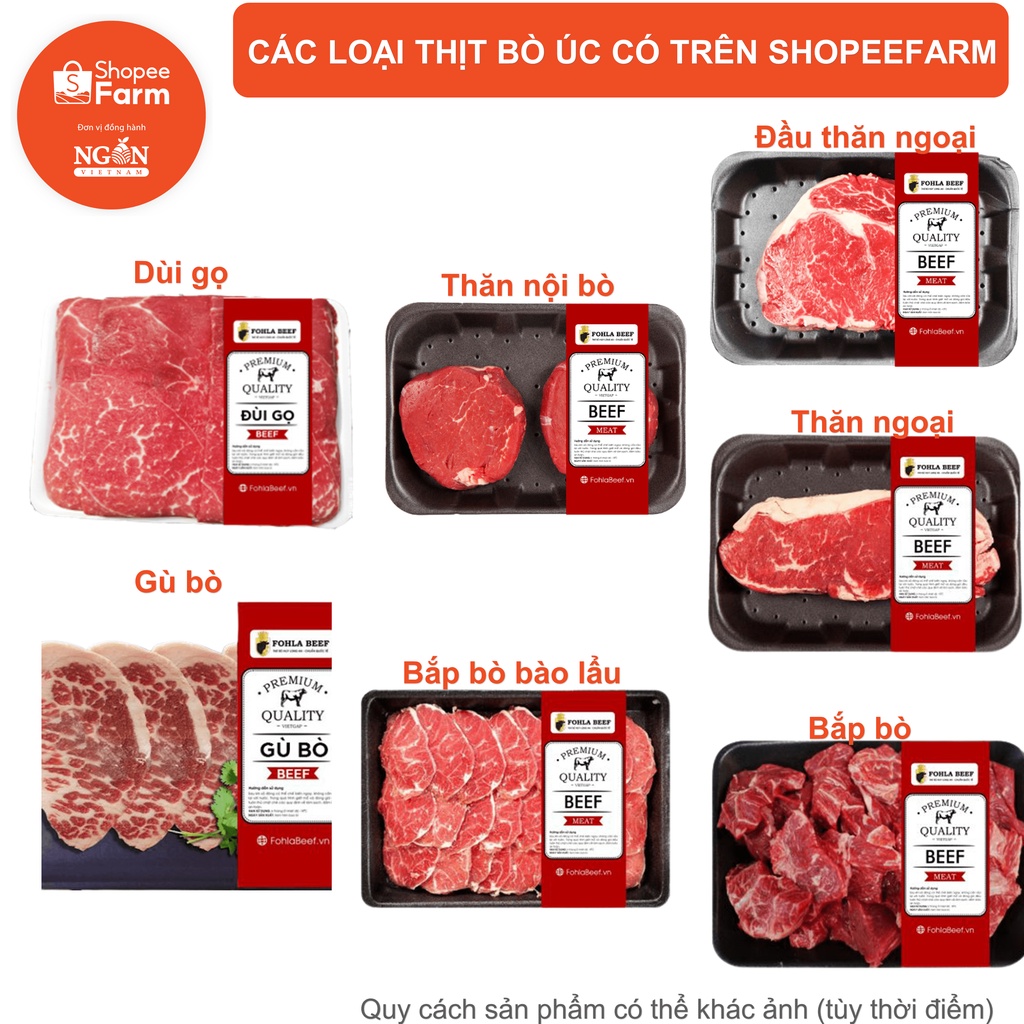 Thịt Bò Úc Nhập Khẩu Chất Lượng Cao - Shopeefarm