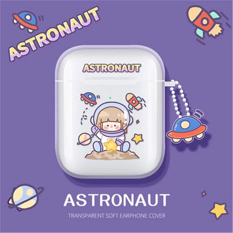 Vỏ bảo vệ tai nghe bluetooth Airpods bằng Sillicone dẻo, ốp Case cute, Airpods 2/pro CASE TRONG CÓ HÌNH