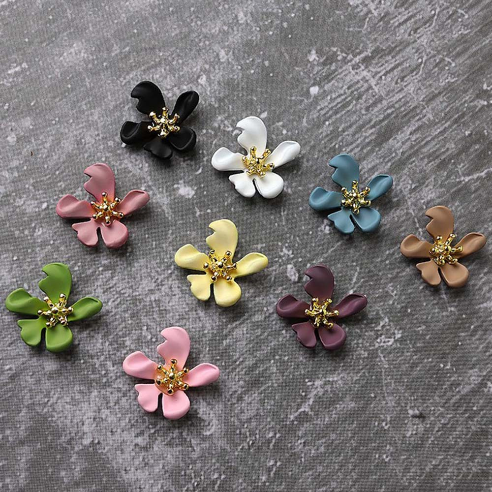 [Hàng mới về] Phụ kiện trang trí móng hình bông hoa 5 cánh 3d xinh xắn phong cách Nhật Bản diy